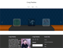 Tablet Screenshot of craigpeebles.com